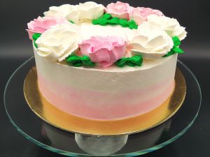 Italian Custard with Flowers