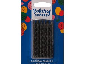 Spiral Candles - Black