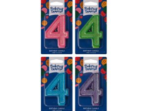 Glitter Candles - Numbered
