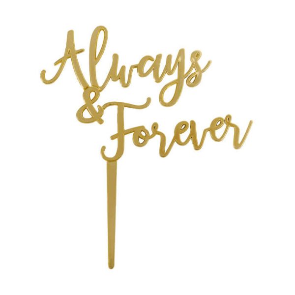 Always & Forever Topper - Gold