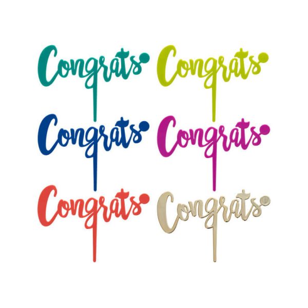 Congrats Topper/Candle Holder