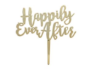 Happily Ever After Topper - Gold