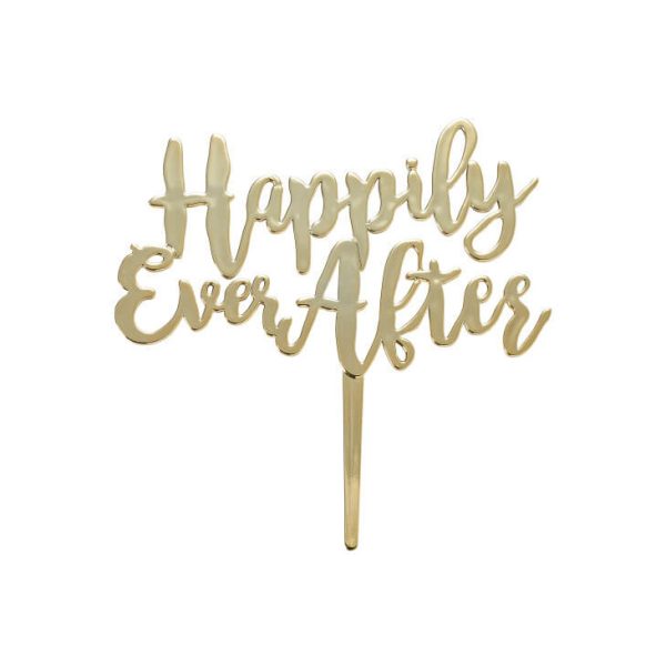 Happily Ever After Topper - Gold