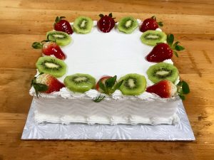 Italian Custard with Fruit Cake - Slab