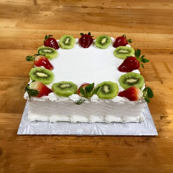 Italian Custard with Fruit Cake - Slab