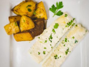 Cheese Cannelloni & Roasted Potatoes