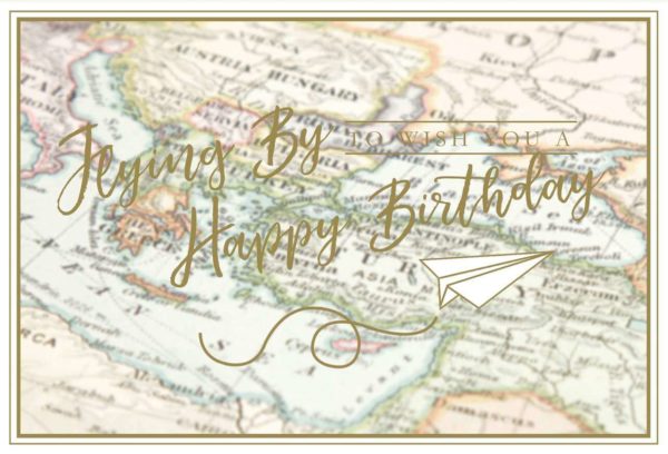 Birthday Card - Flying By