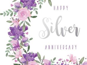 Anniversary Card - Silver (25th) Anniversary