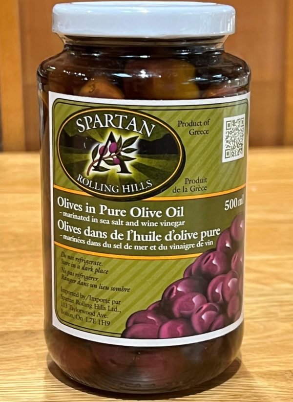 Spartan Rolling Hills - Olives in Pure Olive Oil