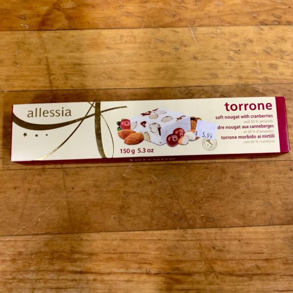 Allessia - Torrone Soft Nougat with Cranberries