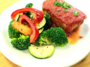 Cabbage Roll & Steamed Vegetables