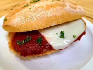 Chicken Parmesan on a Bun