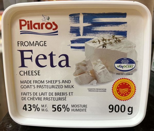 Feta Greek Imported Sheep / Goat Cheese