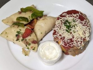 Italian Meatloaf & 3 Pierogies