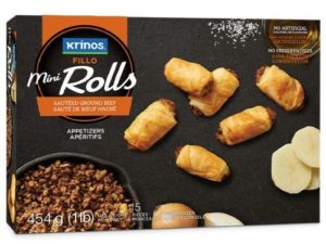 Krinos - Mini Rolls - Sautéed Ground Beef - Frozen